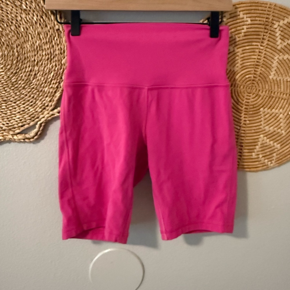 lululemon athletica Hot Pink High-Rise Bike Shorts